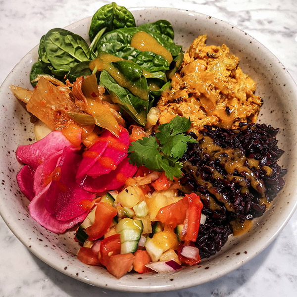 Jackfruit Poké bowl